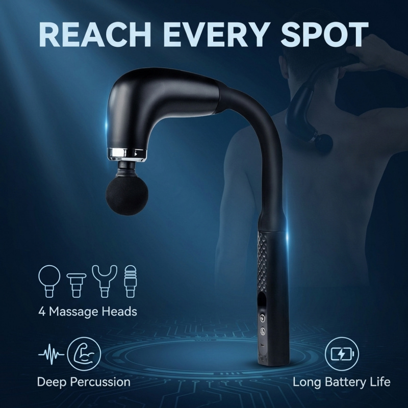 Massage Gun - Elektryczny pistolet do masażu mięśni z