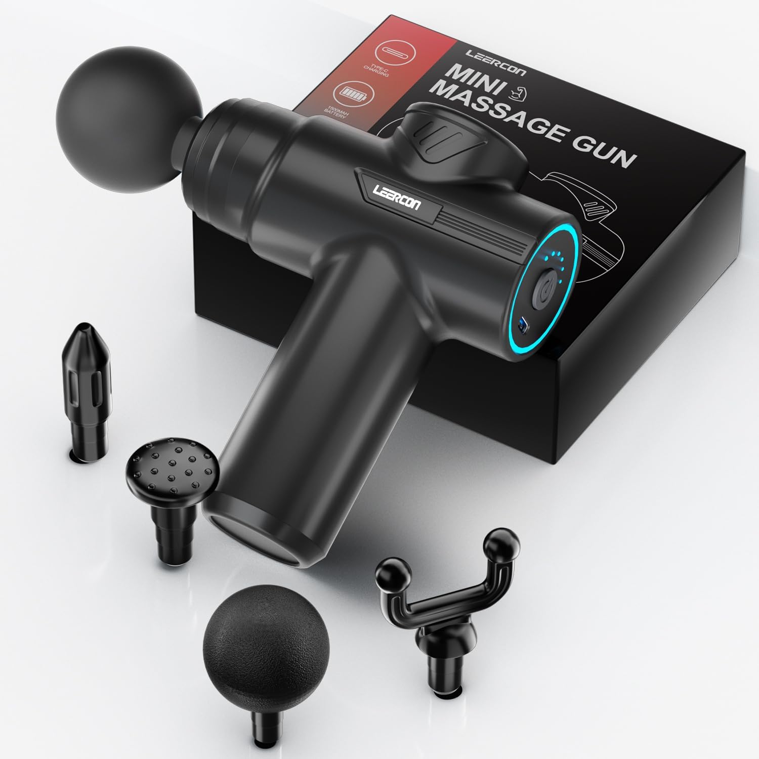 Massage Gun - LEERCON Mini Pistolet do Masażu, 6
