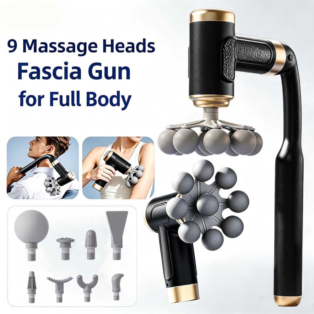 Massage Gun - Pistolet do masażu tkanek głębokich 2-w-1