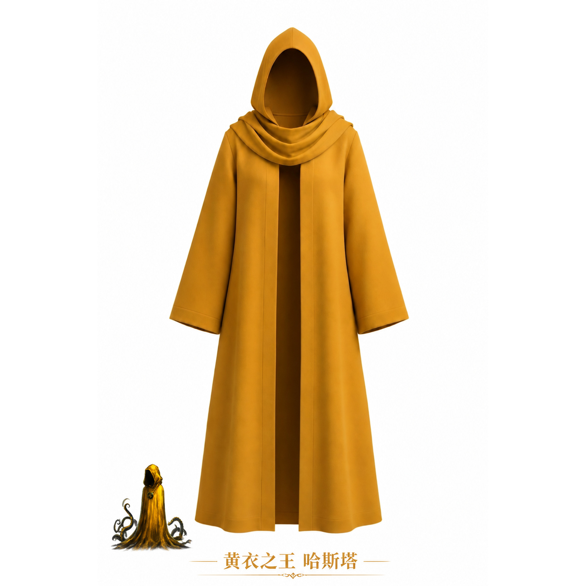 Bathrobe - Kostium Króla Anime w Kolorze Żółtym,