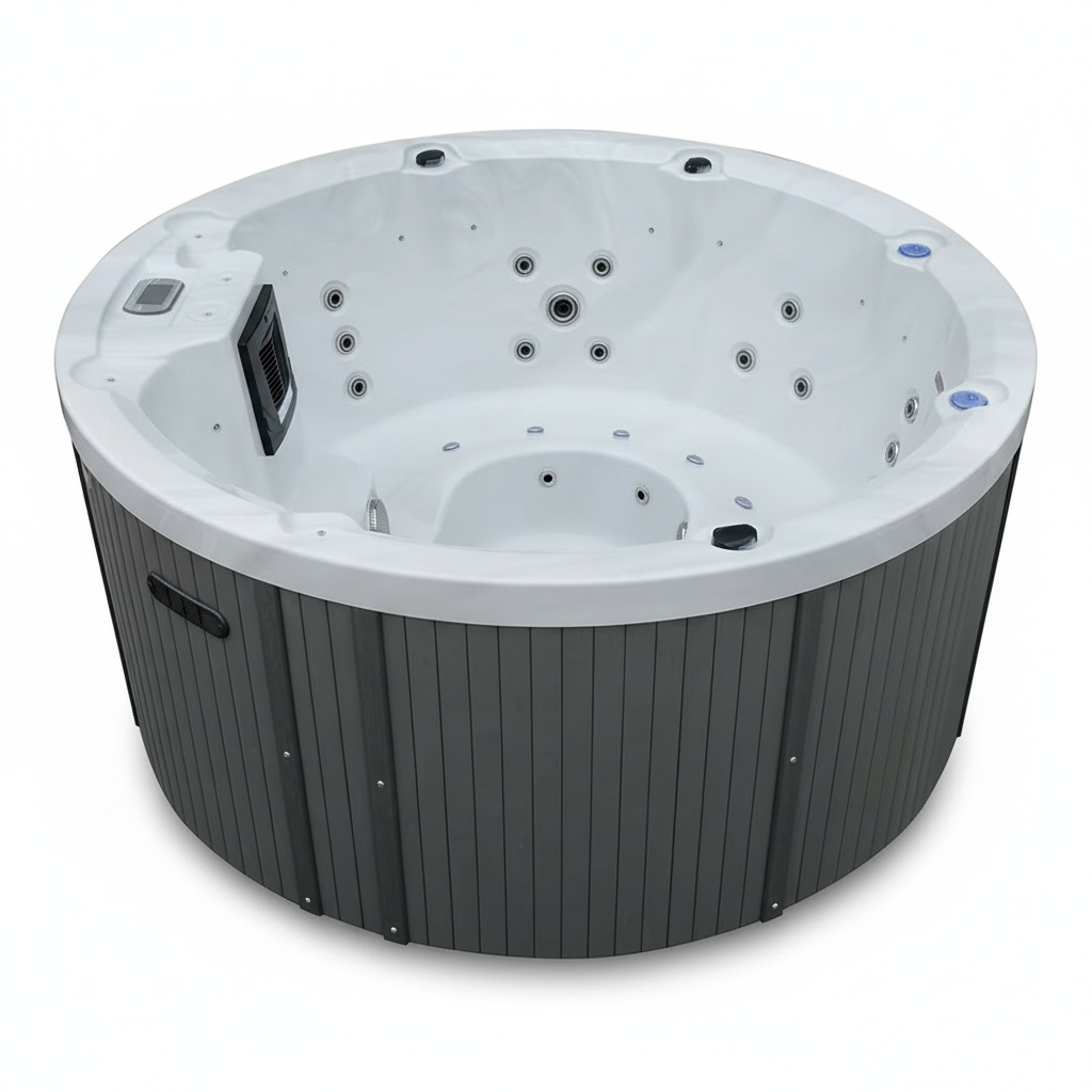Hot Tub - Zewnętrzna wanna spa, akrylowa wanna z