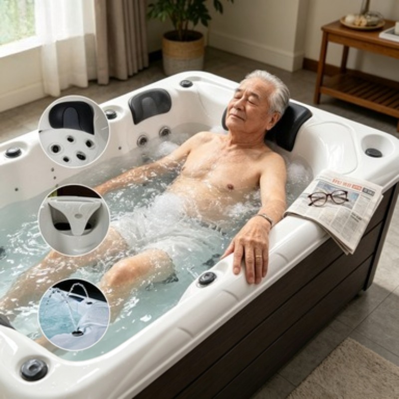 Wanna z hydromasażem Akrylowa  – Spa Massager recenzja i cena
